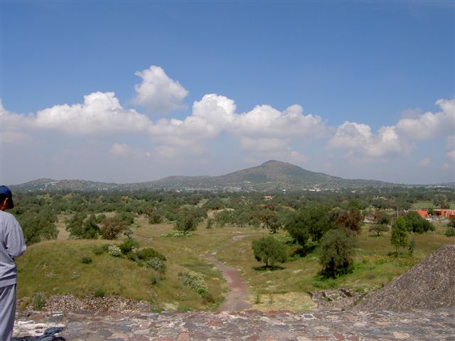 View from the Pyramid of the Moon